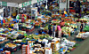 Vegetables are displayed at a traditional mart in Daejeon on Aug. 23 [JOONGANG PHOTO]