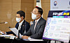 Minister of Economy and Finance Hong Nam-ki explains the New Deal Fund in Sejong. [NEWS1]