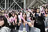Tourists from Taiwan cheer at Gocheok Dome Stadium in western Seoul on April 10. [Korea Tourism Organization]