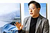 Cho In-chul, head of BYD Korea’s passenger vehicle division, speaks during an interview with the JoongAng Ilbo at a BYD showroom in Mapo District, western Seoul, on Jan. 22. [WOO SANG-JO]