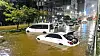 Roads around Seoul National University of Education Station on subway line 2 are seen flooded after record rainfall on Aug. 8, 2022. [NEWS1]