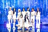 Girl group Kep1er performs ″Shooting Star,″ the lead track of its first Korean full-length album, ″Kep1going On,″ during a press showcase Monday afternoon in eastern Seoul. [WAKEONE/SWING ENTERTAINMENT]