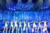 Girl group Kep1er performs ″Shooting Star,″ the lead track of its first Korean full-length album, ″Kep1going On,″ during a press showcase Monday afternoon in eastern Seoul. [WAKEONE/SWING ENTERTAINMENT]