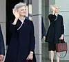 Canadian Ambassador to Korea Tamara Mawhinney waves as President Lee Jae Myung leaves for the G7 summit in Calgary, Canada at Seoul Air Base in Seongnam, Gyeonggi on June 16. [YONHAP/NEWS1]