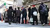 Senior citizens wait to receive food at the Wongaksa soup kitchen near Tapgol Park in Jongno District, central Seoul, on December last year. Korea became a ″super-aged society,″ classified by the United Nations as when the population aged 65 years or older account for more than 20 percent of the total population, as of Dec. 23, 2024. [YONHAP]