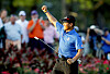 K.J. Choi celebrates after beating David Toms in a sudden death playoff to win The Players Championship at TPC Sawgrass in Ponte Vedra Beach, Florida on May 15, 2011.  [REUTERS/YONHAP]