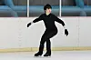 Figure skater Cha Jun-hwan trains at the Taereung International Ice Rink in northern Seoul on Jan. 8. [YONHAP]