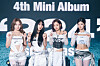 Girl group Kiss of Life poses for photos during a press showcase for the release of its fourth EP ″224″ held at the Yes24 Live Hall in eastern Seoul on June 9. [S2 ENTERTAINMENT]