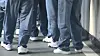 Inmates are seen at a detention center on Oct. 18, 2024. [SCREEN CAPTURE]