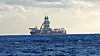 The West Capella drillship conducts an operation in the East Sea to check an oil and gas prospect in the ocean on Dec. 28, 2024. [NEWS1]