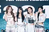 Girl group Kiss of Life poses for photos during a press showcase for the release of its fourth EP ″224″ held at the Yes24 Live Hall in eastern Seoul on June 9. [S2 ENTERTAINMENT]