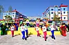 Legoland workers dance at Legoland Korea Resort in Chuncheon, Gangwon. [LEGOLAND KOREA RESORT]
