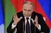 Russian President Vladimir Putin speaks during a news conference with Belarusian President Alexander Lukashenko following their talks at the Grand Kremlin Palace in Moscow, Russia on March 13. [AP/YONHAP]