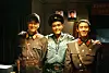 A still from director Park Chan-wook's film ″Joint Security Area″ (2000) featuring actors Song Kang-ho, left, Lee Byung-hun, center, and Shin Ha-kyun [JOONGANG ILBO]