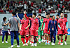 The Korean national team reacts after a 4-0 win over Kuwait at Seoul World Cup Stadium in western Seoul on June 10. [NEWS1]