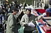 Director Hwang Dong-hyuk, right, gives directions during filming of the second season of the Netflix hit series ″Squid Game″ [NETFLIX]