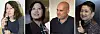 From left are Deborah Smith, Choi Kyung-ran, Pierre Bisiou and Anton Hur [YONHAP, NEWS1, JoongAng Ilbo]
