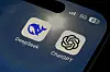 The icons for the smartphone apps DeepSeek and ChatGPT are seen on a smartphone screen on Jan. 28, 2025. [AP/YONHAP]