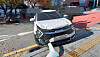 The picture shows a crashed SUV in Busan on Nov. 24. [BUSAN METROPOLITAN CITY FIRE DISASTER HEADQUARTERS]