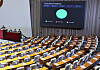 The National Assembly passes an amendment to the Foundation for Broadcast Culture Act during a plenary session on Aug. 21, despite a boycott by People Power Party lawmakers. [LIM HYUN-DONG]