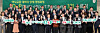 Participants for the third edition of Hana Financial Group's ″Data eXpert Program″ pose for a picture during a graduation ceremony held at the company's headquarters in Jung District, central Seoul, on Nov. 24. [HANA FINANCIAL GROUP]