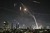 Israeli Iron Dome air defense system fires to intercept missiles over Tel Aviv, Israel, on June 13, 2025. [AP/YONHAP]
