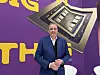 Kai Beckmann, the CEO of the Electronics Business of Merck, who was recently promoted to the chair of the whole Merck group, takes a photo after an interview with the Korea JoongAng Daily on Jan. 7 at CES 2026 in Las Vegas. [SARAH CHEA]