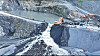 Police and firefighters search for a driver who went missing after a 15-ton dump truck fell into a pit at a quarry in Seongju-myeon, Boryeong, South Chungcheong, on Oct. 20. [CHUNGCHEONGNAM-DO FIRE SERVICE HEADQUARTERS]