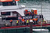 Migrants disembark from a British Border Force vessel as they arrive at the Port of Dover, in Dover, Britain, on Dec. 29, 2024. [REUTERS/YONHAP]