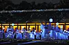 A media facade performance held in Jongmyo Shrine in Jongno District, central Seoul, on April 20. [NEWS1]