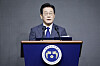 President Lee Jae Myung delivers a keynote address at the opening ceremony of Seoul ADEX 2025 at Kintex in Ilsanseo District, Goyang, Gyeonggi, on Oct. 20. [JOINT PRESS CORPS]