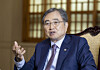 Foreign Minister Cho Hyun speaks during an interview with the JoongAng Sunday at the ministry building in central Seoul on Oct. 1, 2025. [KIM SANG-SUN]