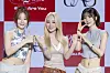 Girl group UAU poses for photos during a showcase for the release of its first EP, “Playlist #You Are You,” at the Ilchi Art Hall in southern Seoul on May 28. [DANIELA GONZALEZ PEREZ]
