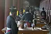 A traditional rite celebrating the return of spirit tablets to the Jongmyo Shrine in Jongno District, central Seoul, in April 20. [YONHAP]