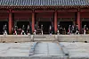 A traditional rite celebrating the return of spirit tablets to the Jongmyo Shrine in Jongno District, central Seoul, in April 20. [YONHAP]