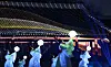A media facade performance held in Jongmyo Shrine in Jongno District, central Seoul, on April 20. [NEWS1]