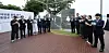 A monument to commemorate North Korean defectors who lost their lives trying to escape the regime is unveiled at a ceremony in Paju, Gyeonggi, near the inter-Korean border on October 22,2024. Then-Unification Minister Kim Yung-ho, then-Peaceful Unification Advisory Council Secretary-General Tae Yong-ho and some 60 defectors attended the ceremony. [NEWS1]