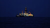 The West Capella drills at the Blue Whale prospect off the coast of Pohang, North Gyeongsang, on Dec. 30, 2024. [YONHAP]