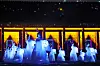 A media facade performance held in Jongmyo Shrine in Jongno District, central Seoul, on April 20. [YONHAP]