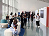 Participants look around the exhibition hall of the 2025 K-Content Expo China at the Sea World Culture and Arts Center in Shenzhen, China, which runs from Aug. 19 to 21. [KOREA CREATIVE CONTENT AGENCY]