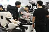 Visitors browse a variety of childcare products at the 2024 Busan Baby Fair & Early Childhood Education Expo held at Bexco in Haeundae District, Busan, on July 18, 2024. [NEWS1]