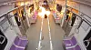 A 67-year-old man, surnamed Won, sets fire on a moving subway train on Seoul Metro Line No. 5 on May 31. [SEOUL SOUTHERN DISTRICT PROSECUTORS' OFFICE]