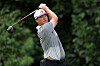 Im Sung-jae plays his shot from the eighth tee during the second round of the BMW Championship 2025 at Caves Valley Golf Club on Aug. 15 in Owings Mills, Maryland. [AFP/YONHAP]