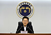 President Lee Jae Myung speaks during a senior presidential secretary meeting at the presidential office in Yongsan District, central Seoul on July 17. [JOINT PRESS CORPS]