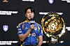 Ulsan HD’s Kim Young-kwon speaks during a FIFA Club World Cup trophy event in Seongnam, Gyeonggi, on March 6. [YONHAP]