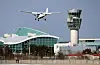 An aircraft lands at Muan International Airport in South Jeolla on Feb. 24. [YONHAP]