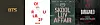 From left: Debut single '2 Cool 4 Skool' (2013); 1st EP 'O!RUL8,2?' (2013); 2nd EP 'Skool Luv Affair' (2014); 1st LP 'Dark & Wild' (2014) [BIGHIT MUSIC]