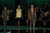 Models present creations by the Gucci Fall-Winter 2025/2026 collection during Fashion Week in Milan, Italy, on Feb. 25. [REUTERS/YONHAP]