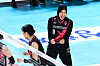 Daejeon Jung Kwan Jang Red Sparks outside hitter Megawati Hangestri Pertiwi celebrates during a V League game against the Gwangju Pepper Savings Bank AI Peppers at Chungmu Gymnasium in Daejeon on Jan. 26. [YONHAP]