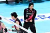 Daejeon Jung Kwan Jang Red Sparks outside hitter Megawati Hangestri Pertiwi celebrates during a V League game against the Gwangju Pepper Savings Bank AI Peppers at Chungmu Gymnasium in Daejeon on Jan. 26. [YONHAP]